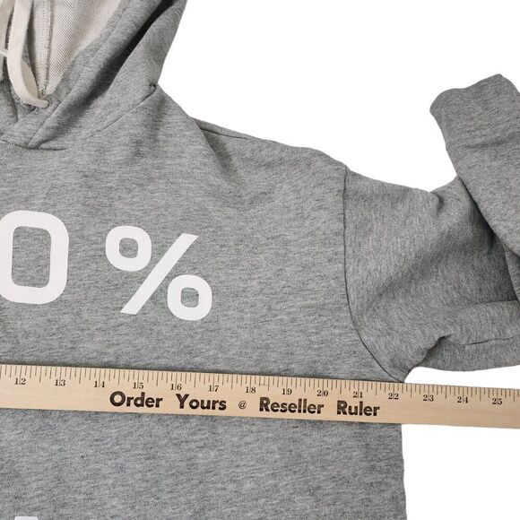 Everlane Sweater Womens Small Gray 100% Human Hoodie Pullover Sweatshirt Cotton - Picture 6 of 7